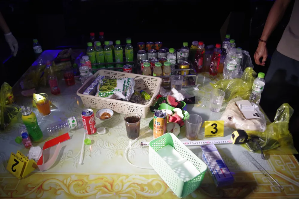 Tang vật thu giữ tại hiện trường. Ảnh: CA Hải Phòng