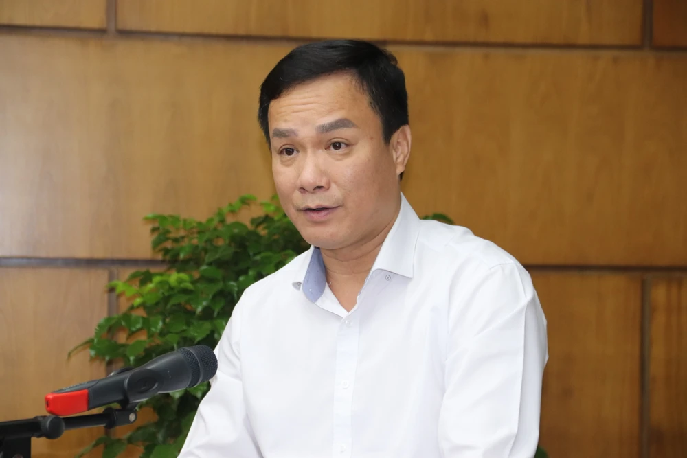 Ông Triệu Thế Hùng, Chủ tịch tỉnh Hải Dương đánh giá tình hình hợp tác 2 địa phương trong thời gian qua. Ảnh: NM