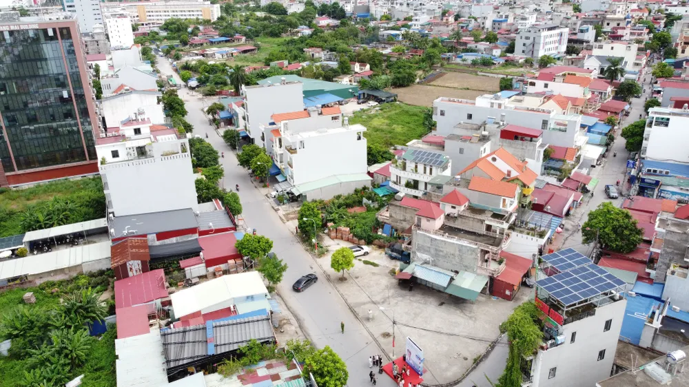 Con phố mang tên cố Chuẩn Đô đốc Trần Văn Giang nhìn từ trên cao. Ảnh: AV