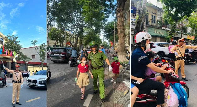 Công an Hải Phòng đảm bảo trật tự an toàn giao thông sáng ngày 5-9 diễn ra Lễ khai giảng năm học mới 2023