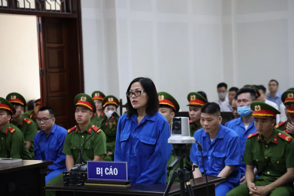 Bị cáo Nguyễn Thị Thu Phương tại phiên toà. Ảnh: NGỌC SƠN nguyen-thi-thu-phuong.jpg