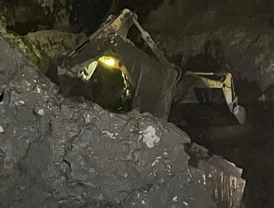 Khu vực xảy ra sự cố của mỏ than