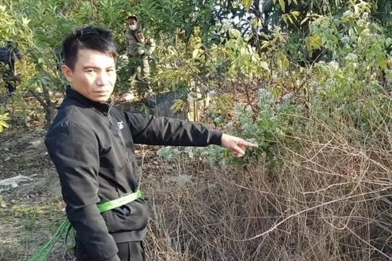 Thành được công an Hải Phòng đưa ra thực nghiệm hiện trường