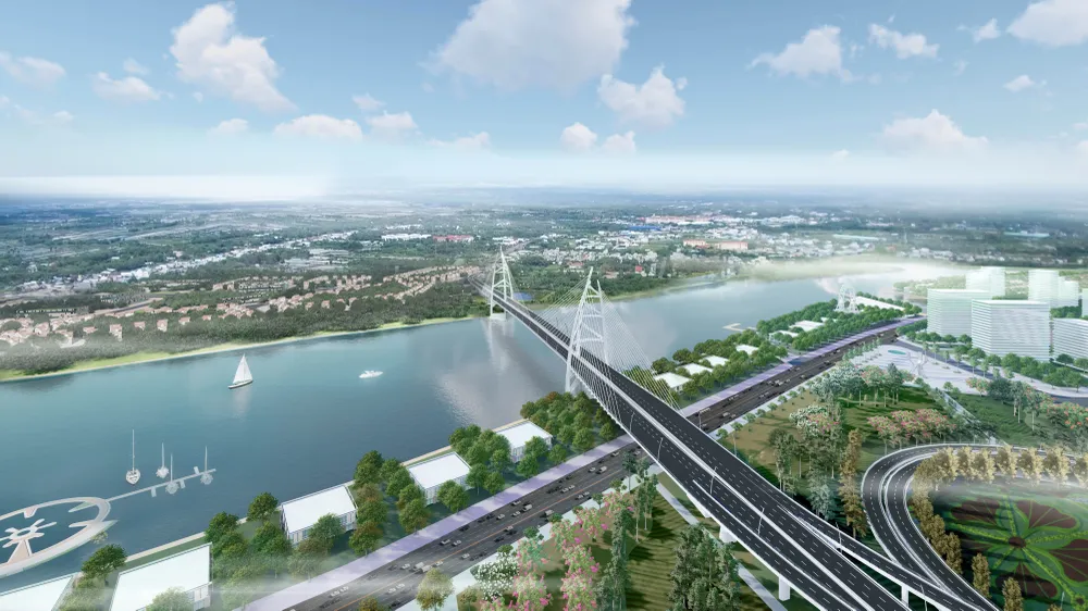 Phối cảnh cầu Nguyễn Trãi. Ảnh: Chủ đầu tư