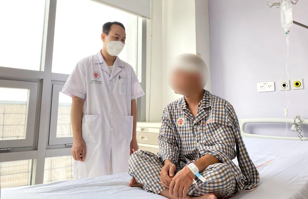 Sau mổ, tình trạng của bệnh nhân đã ổn định. Ảnh: BV Sau mổ, tình trạng của bệnh nhân đã ổn định. Ảnh: BV