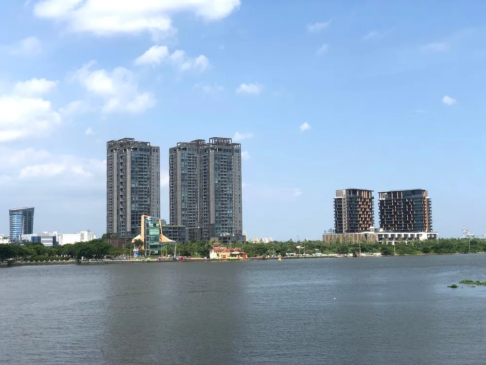 Giá căn hộ có vị trí trung tâm tại khu đô thị mới Thủ Thiêm, TP Thủ Đức, TP.HCM được chào bán rất cao. (Ảnh: Quang Huy)