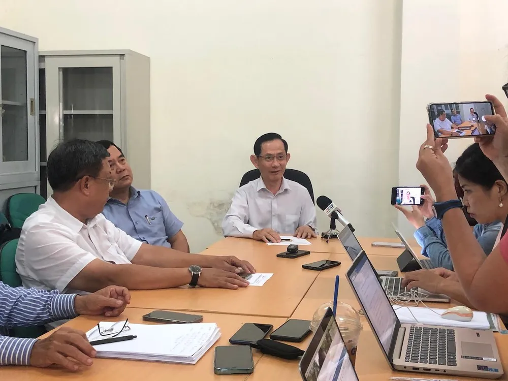 Ông Trần Ngọc Trung, Trưởng ban giám khảo cuộc thi Gạo ngon Việt Nam thông tin ban giám khảo chấm đúng quy định, minh bạch, khách quan. (Ảnh: QH)