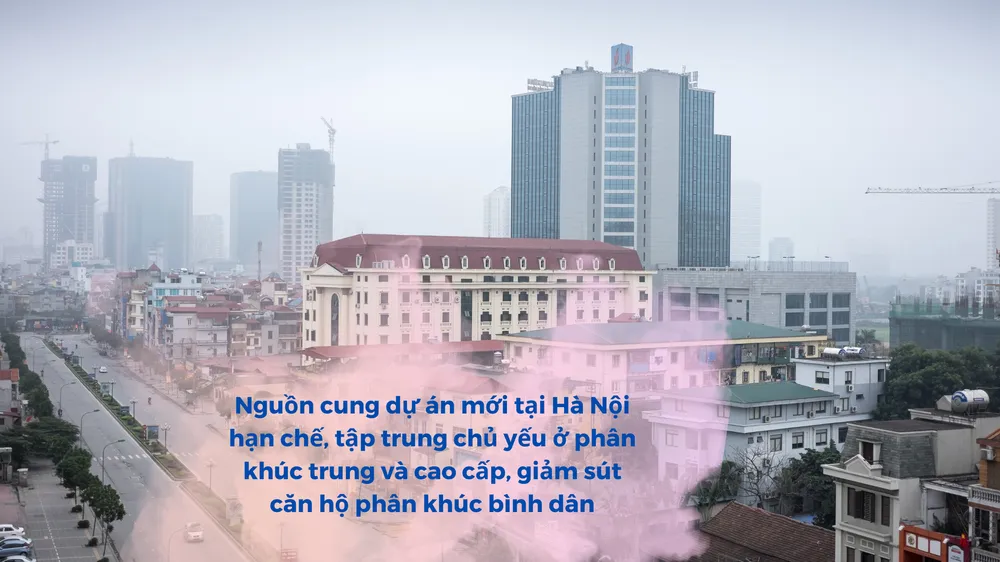 Chuyên gia cảnh báo có hiện tượng "thổi giá", tạo "sốt ảo" căn hộ và đất nền ở khu vực nhỏ, mang tính cục bộ không đại diện cho thị trường. Ảnh: LONG KHANG can-ho-Ha-Noi-tang-gia5.png