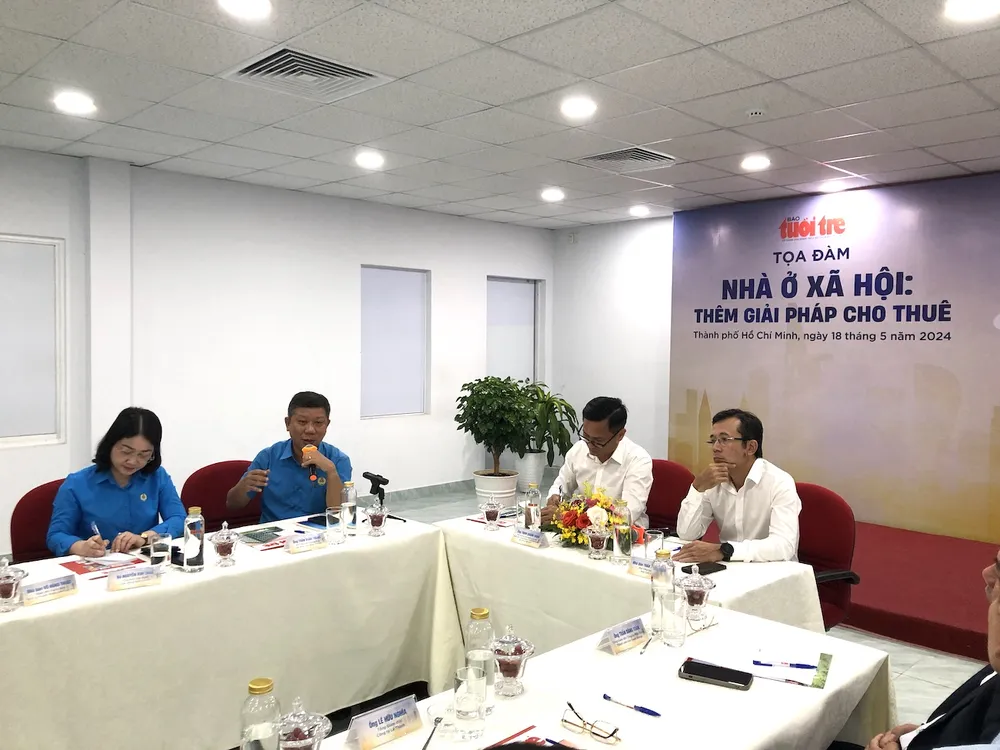 Phó chủ tịch thường trực Liên đoàn lao động TP.HCM cho rằng Nhà nước cần có những chính sách ưu đãi về thuế, phí, quỹ đất để thu hút nhà đầu tư. Ảnh: QH nha-o-xa-hoi-cho-thue3.JPG