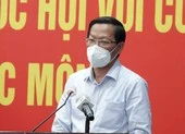 Bí thư Nguyễn Văn Nên dự Ngày hội Đại đoàn kết tại TP Thủ Đức ảnh 3 Chủ tịch TP.HCM nêu 6 vấn đề phòng chống COVID và phục hồi kinh tế
