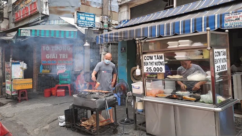 khói thịt nướng