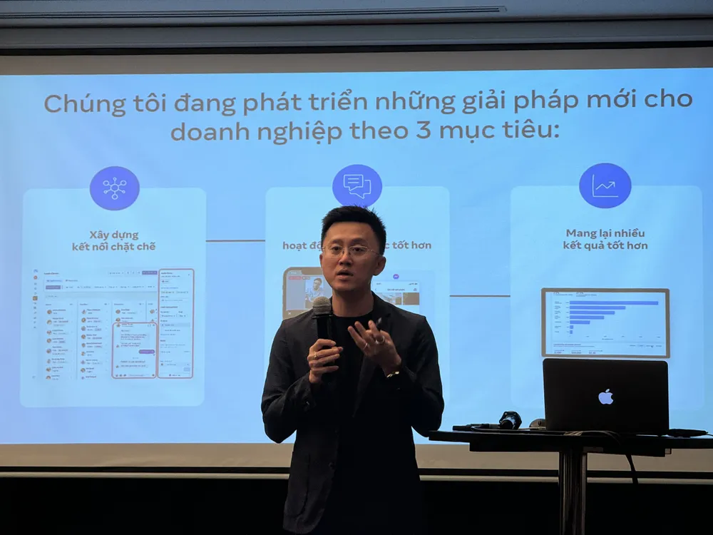 Ông Khôi Lê, Giám đốc quốc gia của Meta tại Việt Nam. Ảnh: THẾ ÁNH mạng xã hội