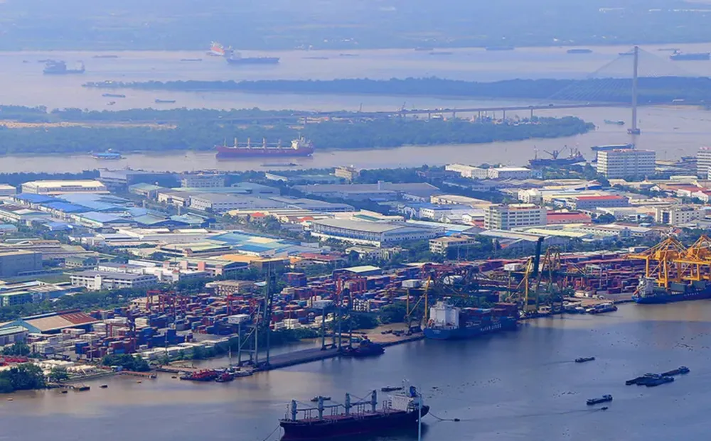 Một góc KCX Tân Thuận nhìn từ trên cao. Ảnh: HOÀNG GIANG khu-cong-nghiep_2.png