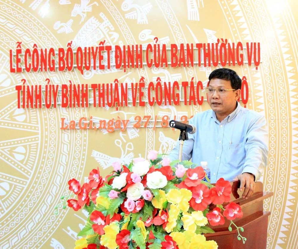 Phó chủ tịch Bình Thuận về làm bí thư thị xã La Gi ảnh 1