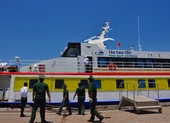 Bình Thuận: Dừng vận tải hành khách tuyến Phan Thiết - Phú Qúy ảnh 2 Khử trùng tàu Phú Quý Express do chở 3 khách du lịch
