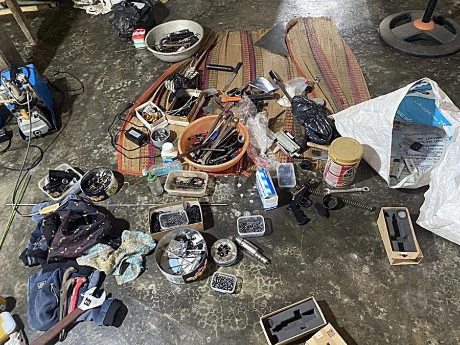 Nơi chế tạo thuốc nổ của Bùi Ngọc Sơn.