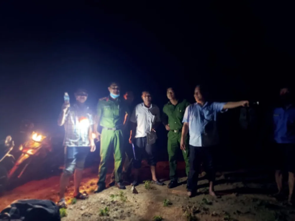 Hiện trường nơi phát hiện thi thể cụ Xin.Ảnh PĐ.