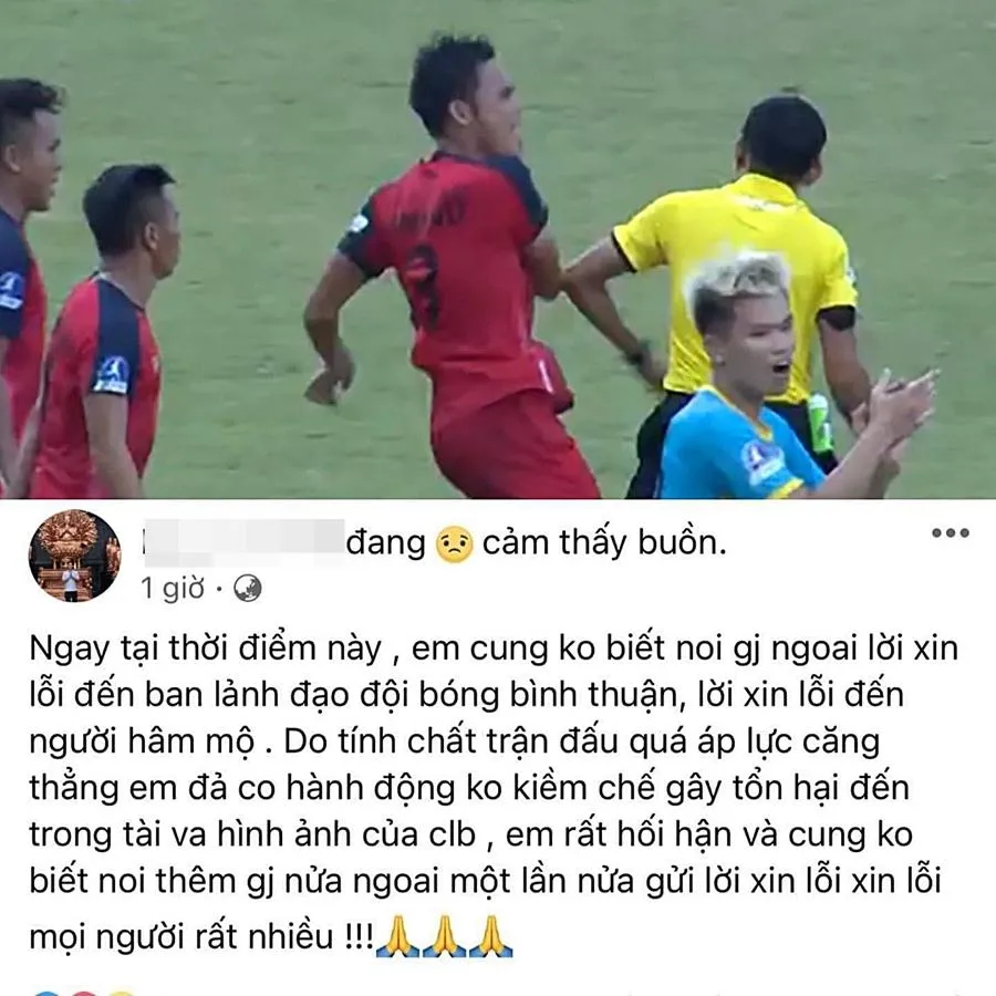 Ngô Anh Vũ xin lỗi trên Facebook cá nhân.