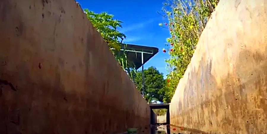 Một hệ thống kênh tiếp nước do Công ty TNHH MTV khai thác công trình thủy lợi Bình Thuận làm chủ đầu tư. Ảnh: PN.