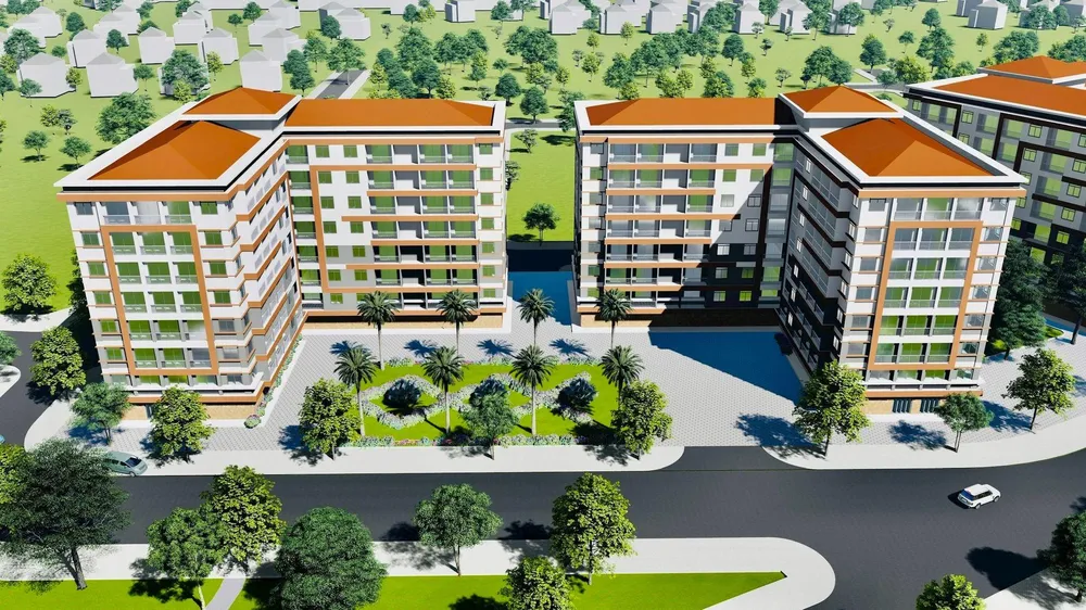 Phối cảnh chung cư sông Cà Ty. Ảnh XD. Phối cảnh chung cư sông Cà Ty. Ảnh XD.