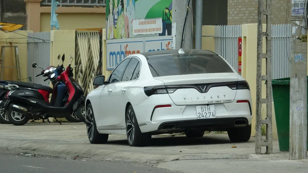 Chiếc xe tang vật vụ án.