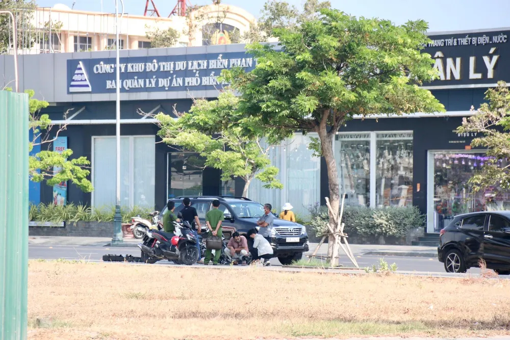 Cơ quan điều tra xác minh thực địa dự án hôm tháng 3-2022.