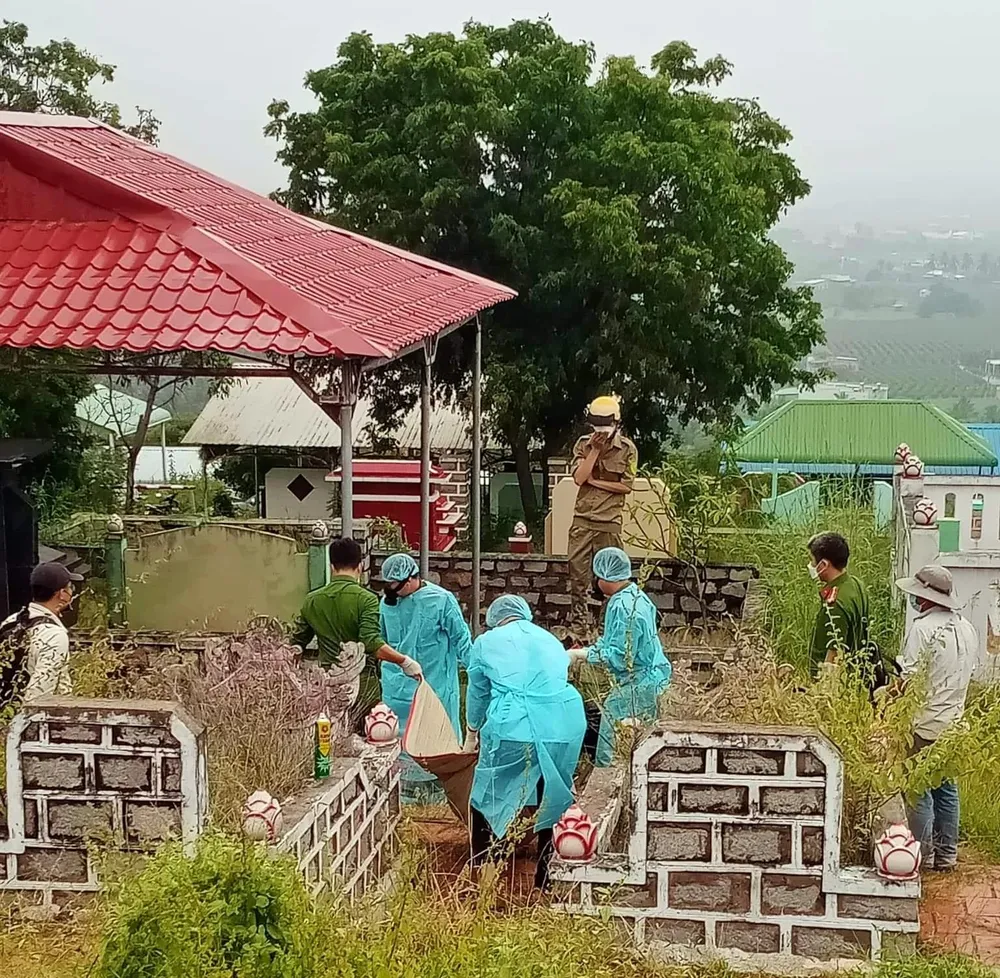 Hiện trường nơi xảy ra vụ việc.