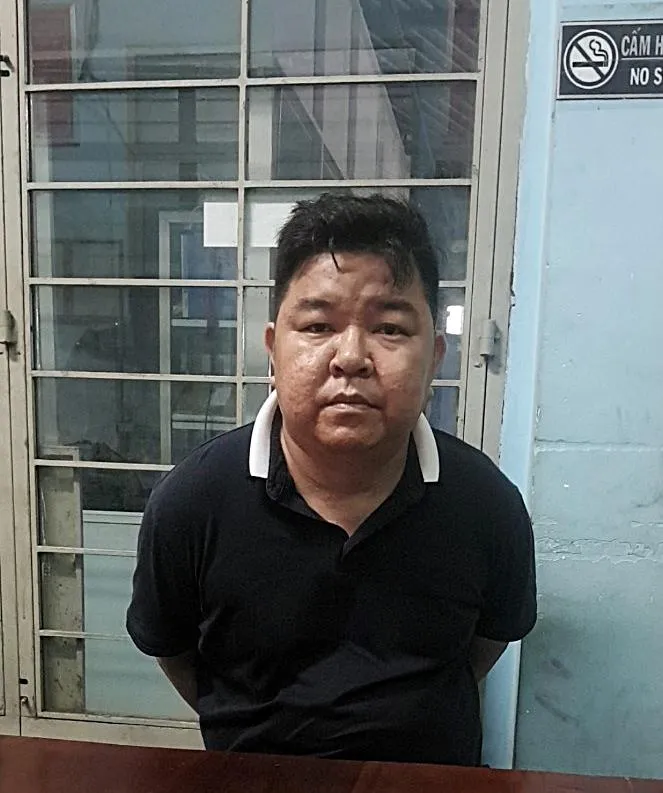 Bị can Nguyễn Văn Thái thời điểm bị bắt giữ. Ảnh: PĐ