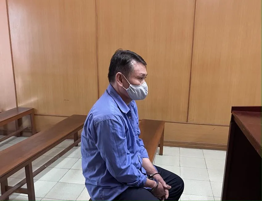 Đinh Viết Dũng tại phiên tòa sơ thẩm.