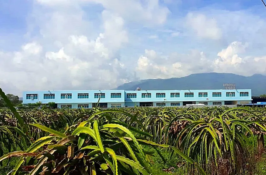 Một khu đất trồng cây lâu năm được chuyển mục đích xây dựng dựng nhà xưởng không đúng qui định tại Hàm Tân. Ảnh PĐ. Một khu đất trồng cây lâu năm được chuyển mục đích xây dựng dựng nhà xưởng không đúng qui định tại Hàm Tân. Ảnh PĐ.