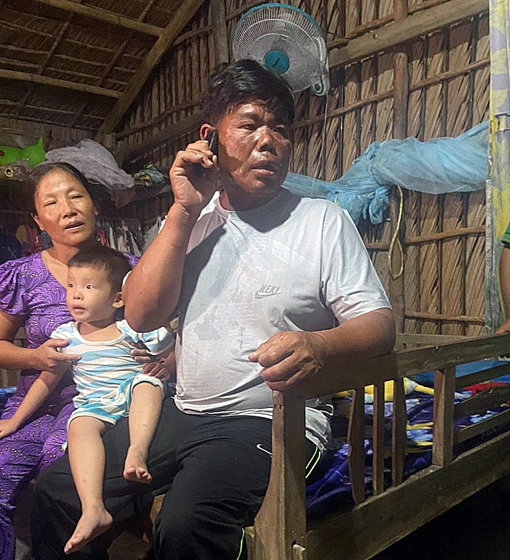 Ông Việt đã về an toàn với vợ con.