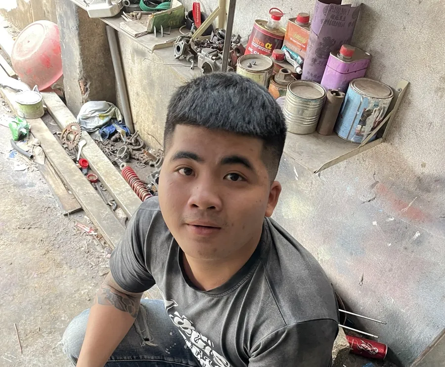 Thời điểm Huy bị bắt giữ. Ảnh: LL Thời điểm Huy bị bắt giữ. Ảnh: LL