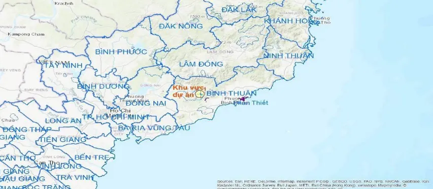 Vị trí hồ Kapét.