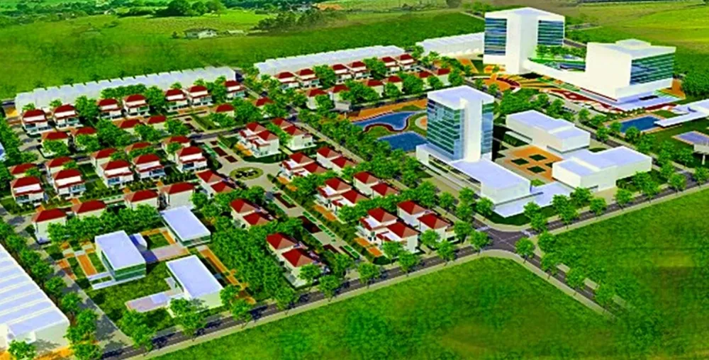 Phối cảnh khu tái định cư chung Phong Nẫm, TP Phan Thiết phê duyệt từ 2013 nhưng đến nay vẫn chưa thực hiện. duantreo.png