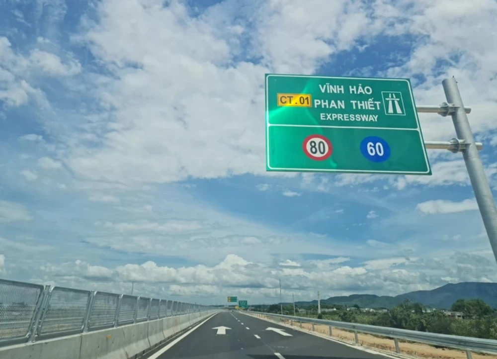 Cao tốc Vĩnh Hảo-Phan Thiết. Ảnh PN. cao tốc