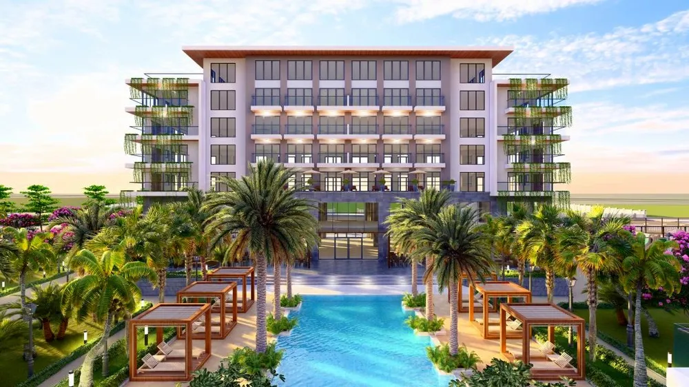 Phối cảnh khu du lịch Trường Hải. xây dựng