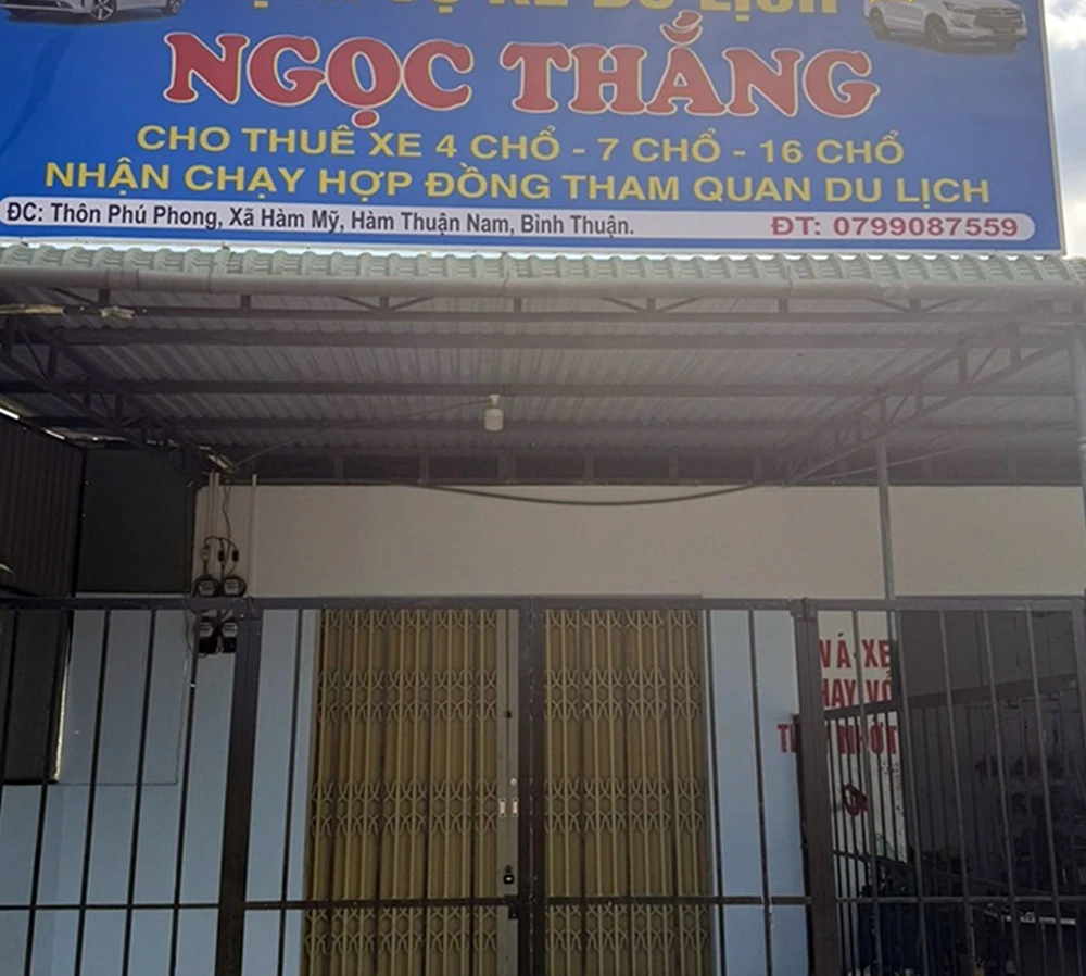 Cơ sở Ngọc Thắng đã đóng cửa. Ảnh NY. phan thiết