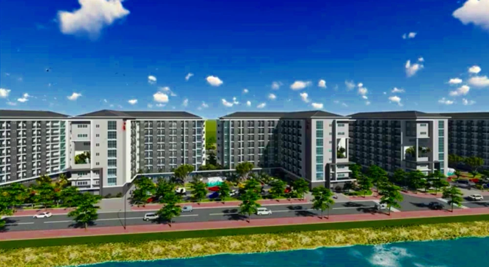 Chung cư sông Cà Ty phải đưa vào sử dụng trước tháng 6-2026. cong-trinh-trong-diem1.jpg