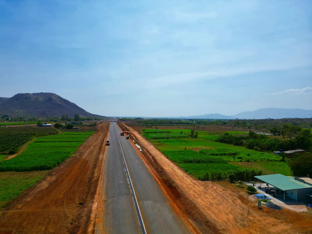 Đoạn cao tốc Vĩnh Hảo-Phan Thiết. Ảnh PN trạm dừng nghỉ