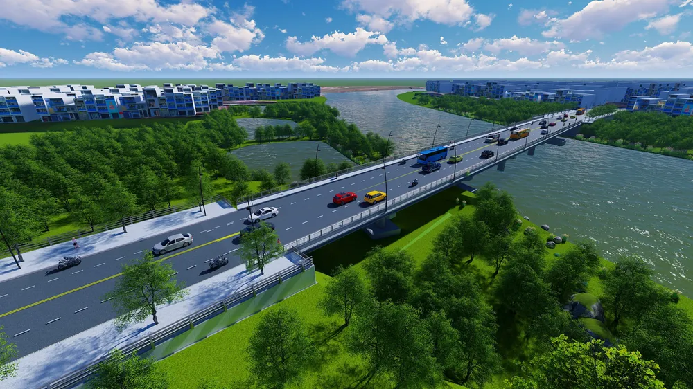 Phối cảnh cầu Văn Thánh, một trong những công trình trọng điểm của tỉnh Bình Thuận. dau-tu-cong (3).jpg