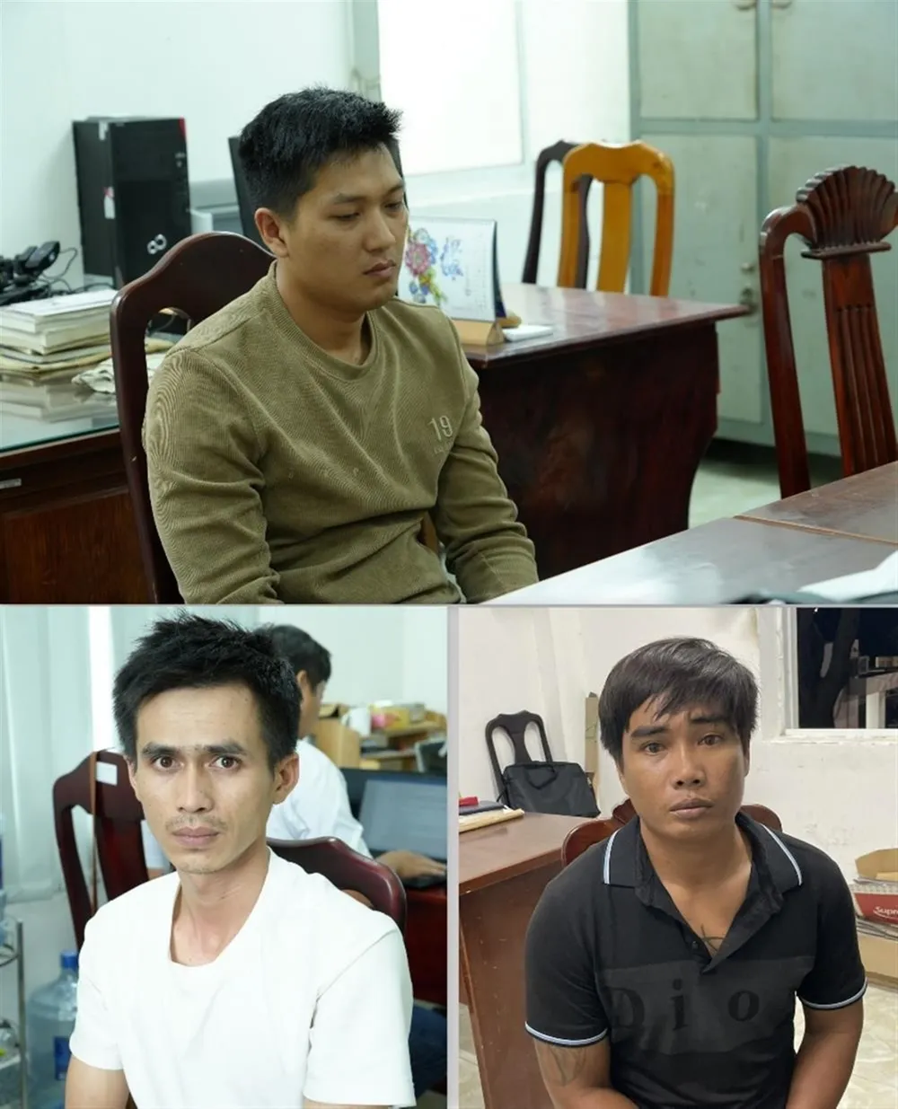 Các đối tượng chủ mưu, cầm đầu trong đường dây đánh bạc hơn 31 tỷ đồng gồm : Phạm Nhật Trường (trên cùng), Nguyễn Văn Tuyền (bên trái) và Nguyễn Thanh Trí (bên phải). duong-day-danh-bac (1).jpg