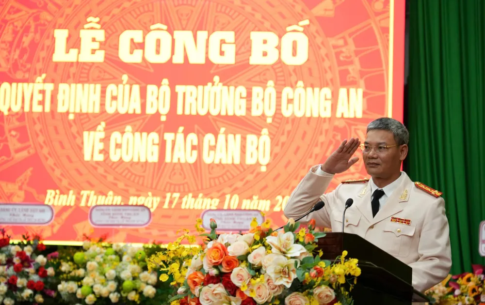 Đại tá Nguyễn Anh Tuấn, tân Phó Giám đốc Công an Bình Thuận. phó giám đốc