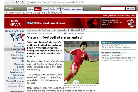 Những lần bóng đá Việt Nam gây xôn xao thế giới ảnh 2 Những lần bóng đá Việt Nam gây xôn xao thế giới ảnh 2