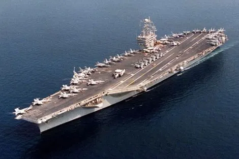 Iran sẽ tấn công tàu sân bay Mỹ nếu xảy ra chiến tranh ảnh 1 Tàu sân bay USS Nimitz của hải quân Mỹ.