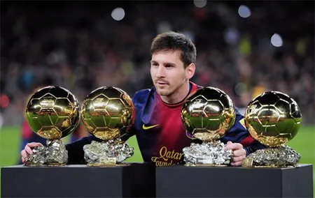 Thế giới thay đổi ra sao trong thời gian Arsenal trắng tay? ảnh 2 Messi cũng giành 4 Quả bóng vàng trong thời gian này