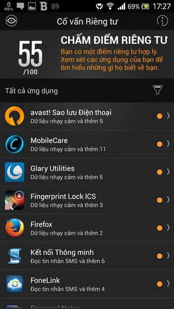 Dưới đây là những tính năng chính của ứng dụng BitDefender Mobile Security & Antivirus: