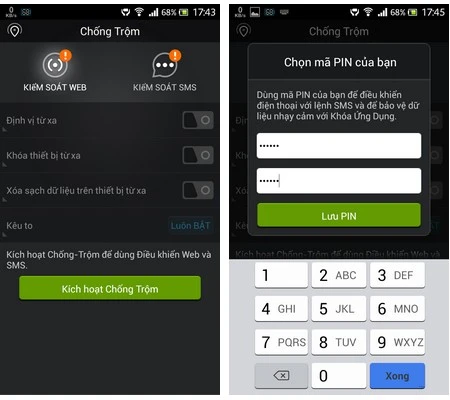 Dưới đây là những tính năng chính của ứng dụng BitDefender Mobile Security & Antivirus: