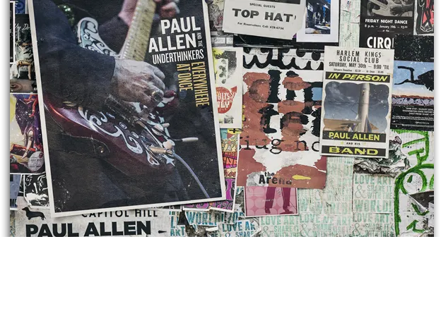 Bìa album "Everywhere at Once" của Paul Allen. Bìa album "Everywhere at Once" của Paul Allen.