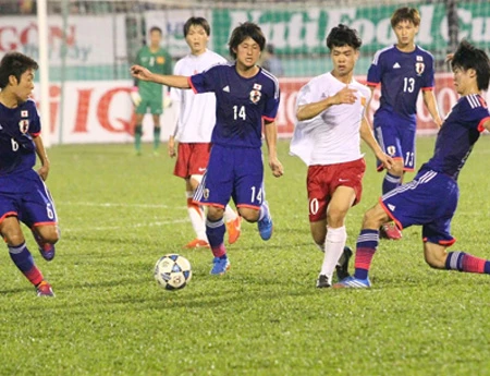 U19 Nhật Bản không muốn lộ bài trước U19 Việt Nam, trước VCK giải U19 châu Á 2014 (ảnh: Trọng Vũ)