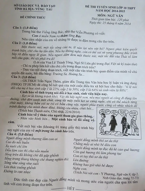 Đề thi gây “bão” tranh luận ảnh 3